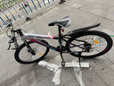 金武端自行车成人山地车公路赛车单车骑行变速超轻越野中学生初中青少年 顶配升级版-辐条轮-黑白色 24寸21速 实拍图