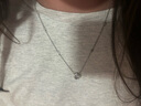 CATIFF999足银项链女三秒心动锁骨链925纯银送闺蜜女朋友圣诞节生日礼物 S999材质「三秒心动项链」 实拍图