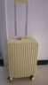 袋鼠行李箱小型登机箱次日达拉杆箱儿童旅行密码箱男女学生大容量皮箱 米黄-加厚箱体豪华内衬款 20英寸  登机箱-手提上飞机手拉箱 实拍图