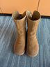 他她（TATA）加绒卢昱晓同款小熊靴棕色西部靴女短靴堆堆靴时装靴CGY01DS4 黄棕（绒里） 38 实拍图