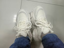 他她（TATA）泡泡奶油白色老爹鞋女鞋增高休闲鞋厚底运动鞋WOG10CM3 米白（单里） 37 实拍图
