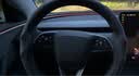 YZ适用tesla特斯拉model3Y方向盘套超薄吸汗车内饰装饰改装丫配件 焕新版Model3鹿皮绒方向盘套-灰 实拍图