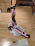 酷骑儿童滑板车V2二合一多功能童车重力转向静音1-5岁生日礼物经典粉 实拍图