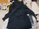 骆驼（CAMEL）三防冲锋衣户外登山服防风防水防污三合一运动外套 AD12263514X抓绒内胆幻影黑男女 XL 实拍图