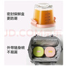 babycare婴儿辅食盒玻璃宝宝辅食保鲜工具便携防漏可蒸煮冷冻储存-粉180ml 实拍图