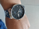 冠琴（GUANQIN）瑞士认证手表男士全自动机械表防水夜光双日历国表商务百搭男表 条钉刻度钢带本黑 实拍图