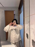 莫代尔棉纱睡衣女春秋季新款长袖甜美高级感圆领纯棉宽松大码家居服套装 #MZQ-9051款 2XL 【126-140】斤 实拍图