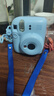 富士（FUJIFILM）instax  mini12 一次成像 立拍立得相机 mini12 绣球蓝 套餐三（官方标配+白边相纸40张） 实拍图