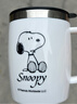 史努比（SNOOPY）保温杯 带手柄不锈钢办公保温杯水杯可爱杯子情侣杯420ML 白色 实拍图