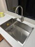 悍高（HIGOLD） 厨房水槽304不锈钢手工压纹大单槽家用台下洗菜盆家用洗碗槽水池 68×43抽拉龙头 实拍图