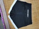 圣纺源安全裤女外穿高腰紧身收腹三分高弹力防走光拼色鲨鱼打底短裤 黑色拼接瑜伽运动裤 L 100-120斤 实拍图
