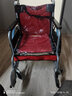 衡互邦 轮椅折叠老人坐便椅 轻便轮椅带坐便轮椅车 残疾人手推车 红色透气网面软面无坐便 实拍图