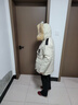 雪中飞【成毅同款】【鹅绒】男女同款羽绒服貉子毛领中长羽绒服工装保暖 燕麦色|7185 S 165/88A（尺码偏大选小一码） 实拍图