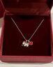 AGATHA/瑷嘉莎 爱心小狗银项链女士 生日礼物送女友闺蜜轻奢高级感吊坠 遇见幸运 实拍图