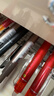 百乐（PILOT）按动可擦中性笔子弹头签字笔温控可擦水笔学习文具套装LFBK-23EF-R-CHJ 0.5mm红色3支装 实拍图