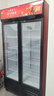 新飞 （Frestec）展示柜冷藏保鲜柜酒水饮料冰柜双开门冷藏柜酒店冷藏保鲜柜超市直冷玻璃门风冷无霜冰箱立式冷柜 小双门黑红588L【4D风冷无霜】1米 实拍图