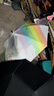 葆氏儿童雨伞女童遮阳伞长柄卡通小学生直柄晴雨两用黑胶伞彩虹乐园 实拍图