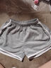 灰色运动短裤女夏季外穿高腰显瘦休闲百搭阔腿跑步健身瑜伽热裤 皇派D01灰色 S 实拍图