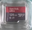 闪迪（SanDisk）128GB TF(MicroSD)内存卡 4K极速金卡A2 V30 U3行车记录仪 运动相机无人机 监控存储卡 读190MB/s 实拍图