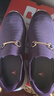 足力健老人鞋夏季女鞋套脚妈妈鞋透气软底散步鞋休闲女鞋 6040K绛紫40 实拍图