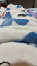 雅鹿牛奶绒四件套冬季加厚保暖法兰绒被套床单珊瑚绒被罩床笠床上用品 蓝色恋人【双面绒 加厚保暖】 1.8m 床单款 四件套-被套200*230cm 实拍图