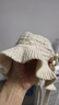 贝娜茜婴儿帽子秋冬季女宝宝公主帽毛线帽针织护耳保暖宝宝帽婴幼儿冬天 花花-浅咖 6个月-2岁（44-49CM） 实拍图