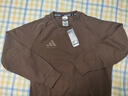 阿迪达斯卫衣男春季户外跑步运动套头衫防风保暖透气运动服 咖/深棕 2XL  实拍图