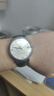 君寐适用欧米茄表带真皮男OMG鳄鱼皮手表表链蝶飞超霸海马300表链定制 黑色针扣款-无扣 20mm 实拍图