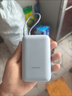 小米（MI）【3C认证】小米充电宝移动电源 10000  自带线双向快充口袋版 电源 灰蓝色可上飞机/火车 实拍图