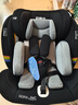 初婴贝儿童安全座椅汽车用0-4-12岁婴儿宝宝车载可坐可躺i-Size通风加热 悦享版黑+通风加热+支撑腿+遮阳棚+175°躺 实拍图