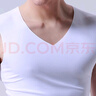 Victor Keith背心男打底汗衫Ｖ领休闲男士背心弹力无痕韩版修身宽肩跨栏运动衫 2件白色 XXL（140-160斤左右） 实拍图