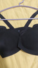 ubras花瓣杯软支撑文胸罩细肩带女士内衣女无钢圈聚拢黑-背心M 实拍图