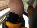 Apple/苹果 Watch SE 智能手表GPS款44毫米银色铝金属表壳丹宁色运动型表带M/L MXFC3CH/B 实拍图