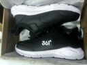 361°儿童运动鞋男童跑鞋秋冬密网轻便魔术贴女童皮革加绒保暖运动鞋 【皮革】碳黑/361度白 38 实拍图