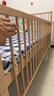 秋莹可升降榉木拼接床实木儿童床婴儿床加宽拼接大床小孩床边床拼接床 三护栏+5cm椰棕床垫(高度可调节) 可升降长200宽80高35【60护栏】 实拍图