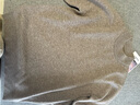 恒源祥高端100%纯山羊绒中年男士加厚保暖半高领纯色羊绒打底衫套头毛衣 米色【礼盒包装】 加厚 XL /175【建议140-160斤】 实拍图