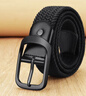 回力皮带男式帆布腰带自动扣编织战术腰带男女潮流百搭休闲透气裤腰带 实拍图