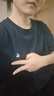 杰克·琼斯（JACK&JONES）25年男装T恤男夏季T恤舒适男士短袖凉感多色上衣纯色水洗不易走形 海军蓝E38 M 175 实拍图