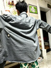 Homlean日系纯色文艺衬衫男夏季长袖打底高级感港风休闲内搭HL02黑色4XL 实拍图