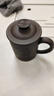 金镶玉 宜兴紫砂杯原矿紫泥雕刻大容量水杯茶具办公杯山水泡茶杯±450ml 实拍图