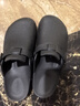 远港外穿勃肯凉拖鞋夏防滑情侣包头洞洞鞋 黑色 39-40【标准码】 实拍图