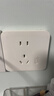 罗格朗（LEGRAND）开关插座面板 仕典/逸景玉兰白 大间距 五孔带双口USB插座 实拍图