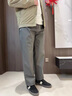 皮尔卡丹高端男士休闲裤秋冬季2025新款纯棉宽松直筒加绒加厚大码工装裤男 2226浅灰 【常规款】 XL 适合150-165斤 实拍图