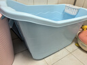 千勤成人洗澡盆加厚儿童洗澡桶大号宝宝家用沐浴桶大人浴缸泡澡桶可坐 【蓝色】建议1.65米内 实拍图