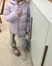 波司登25年秋季羽绒服鸭绒男女儿童5A抗菌宽松短款轻薄连帽外套 实拍图