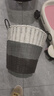 维简（Vilscijon）大容量可折叠仿藤脏衣篮 脏衣服收纳筐收纳篮 脏衣篮灰色加大号 实拍图