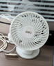 得力（deli）风扇迷你小风扇便携手持小风扇四档风力风宝USB风扇学生宿舍办公室风扇  白色 LK103 实拍图