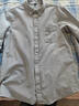 凡客诚品（VANCL）长袖衬衫男全棉领尖扣牛津纺商务休闲经典舒适衬衫 灰色 XL 实拍图