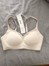 ubras【断码特惠】钻石纱夹心软支撑背勾隐形无钢圈文胸罩小胸聚拢内衣 燕麦奶色 S+ 70C-70D 实拍图