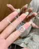 央创时尚中国黄金银项链女款2026新款吊坠女生日礼物送女友老婆S925立锆 实拍图